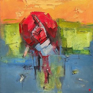 We fought for Freedom Semi abstract painting 4