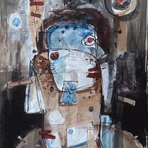 Semi-abstract acrylic pai8nting